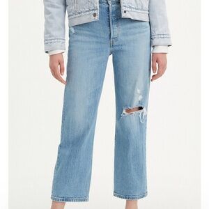 Levi’s Premium Ribcage Straight Ankle Jeans - 31x27